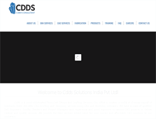 Tablet Screenshot of cddsindia.com